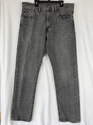 Levis 502 Taper Fit Jeans 34x30 Men’s Stretch Black Gray Levi’s