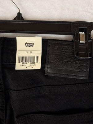 Levis 725 High Rise Bootcut 28 Jeans Womens Black 28x32 Levi’s New NWT