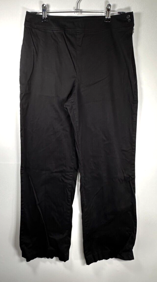 Coldwater Creek 8 Pants Black Cotton Spandex Blend Womens Work Dress