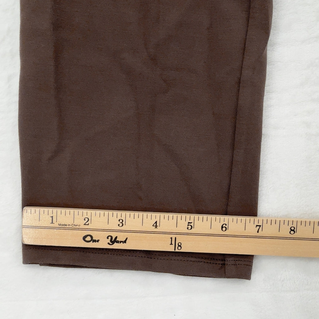 Marla Wynne Layers Pull On Pants Small Womens Brown Knit