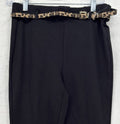 Jules And Leopold Pants Small Leggings Pull On Black Leopard Print Belt New NWT