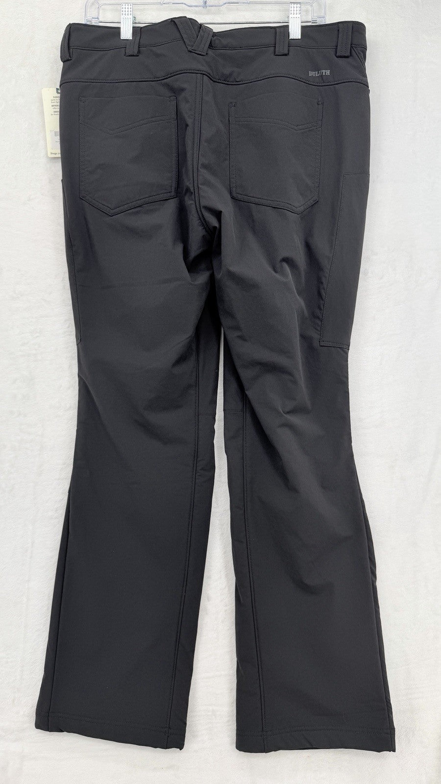 Duluth Trading Flexpedition Pants Womens 12 Black 12x29 Fleece Lined New NWT