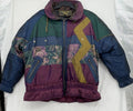 Vintage 90s Beverly Hills Blues Jacket Medium Fresh Prince Style Hipster Coat