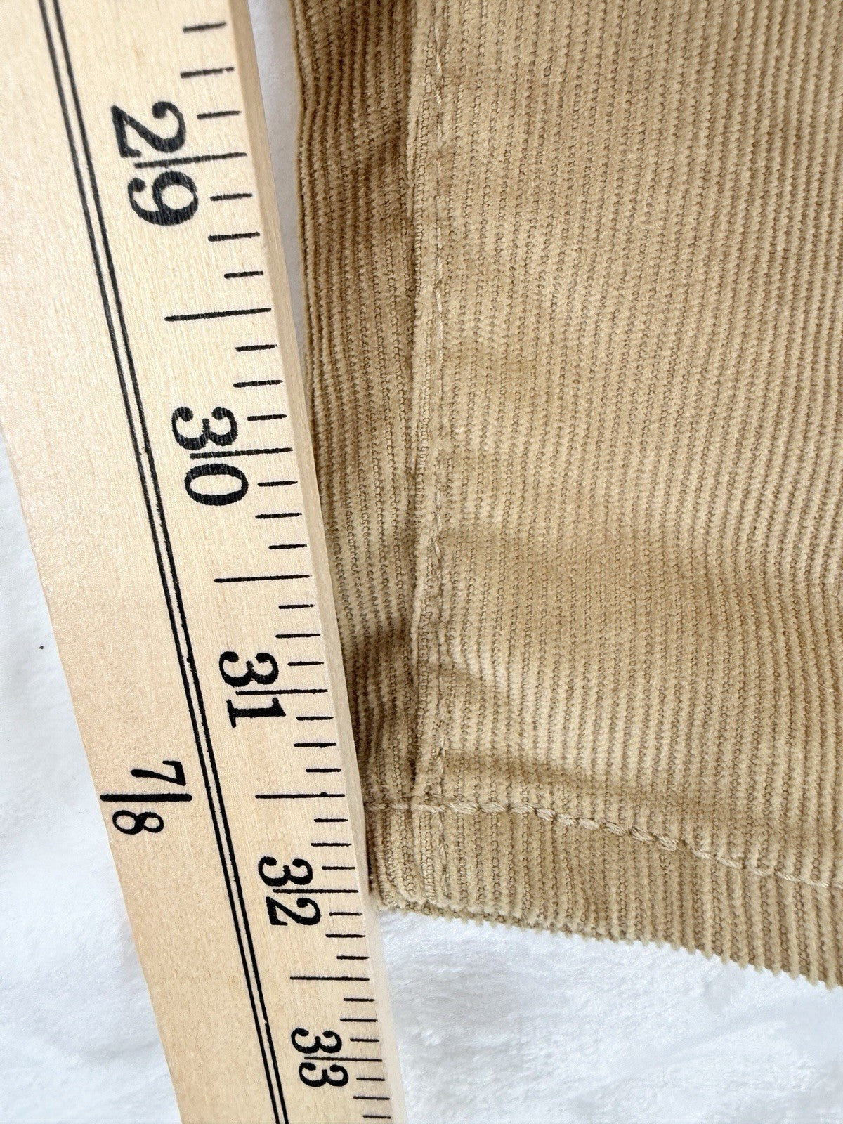 Dockers Pacific Collection Corduroy Pants 36x32 Straight Leg Fit Mens Beige New
