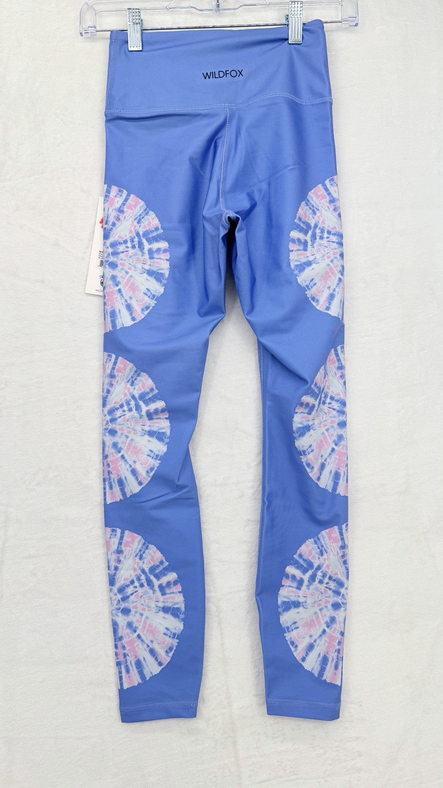 Wildfox Leggings XS Maci Blue Tie Dye 7/8 Wild Fox Womens New NWT