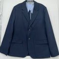LL Bean Blazer 42R 100% Cotton Jacket  Navy Blue 2 Button Mens Sportcoat