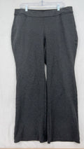 Lane Bryant Bootcut Ponte Pants 14 16 Womens Charcoal Gray Side Zip Boot Cut