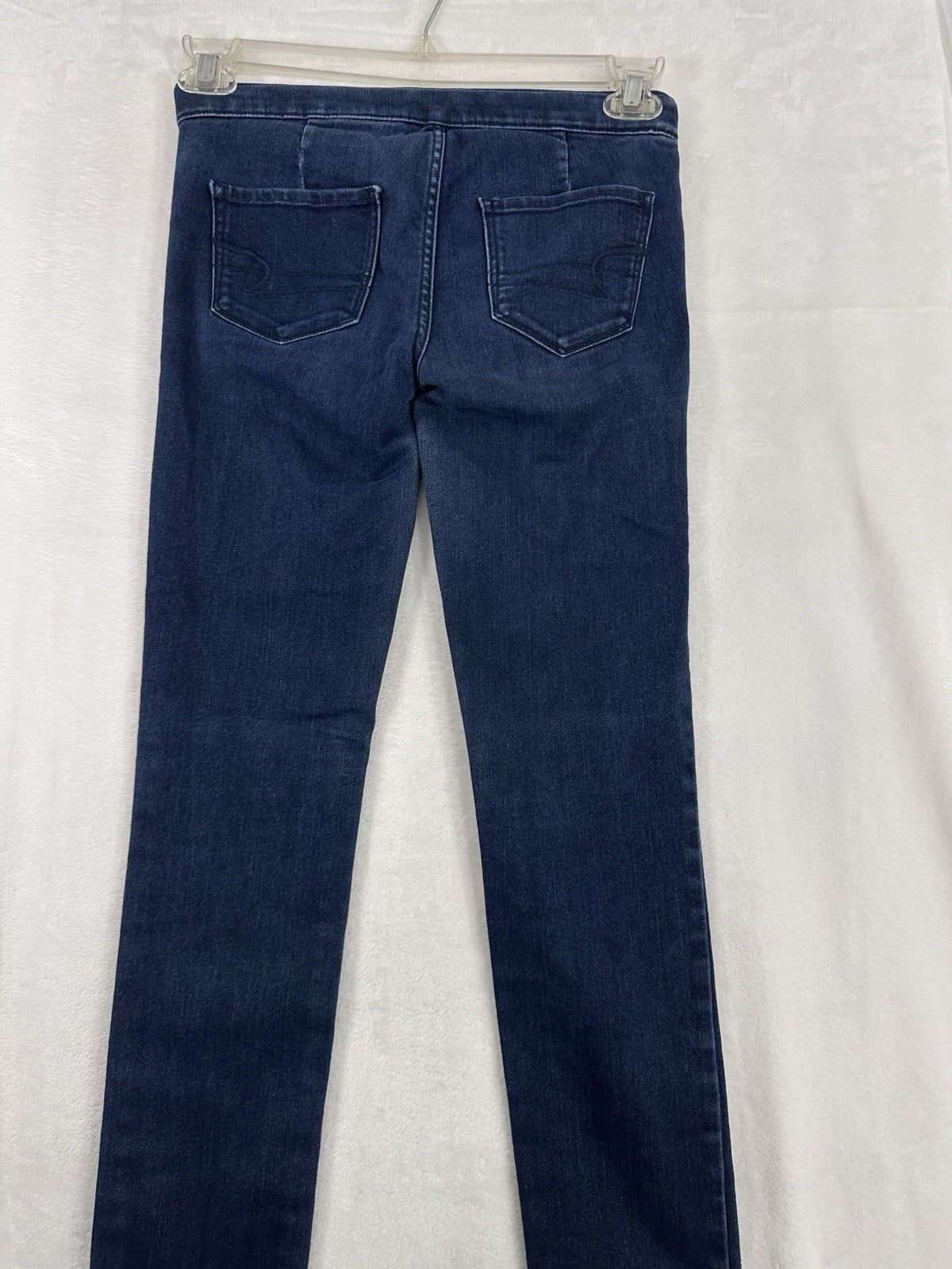 American Eagle Jeans 2 Jegging Pull On Stretch Denim Blue Womens