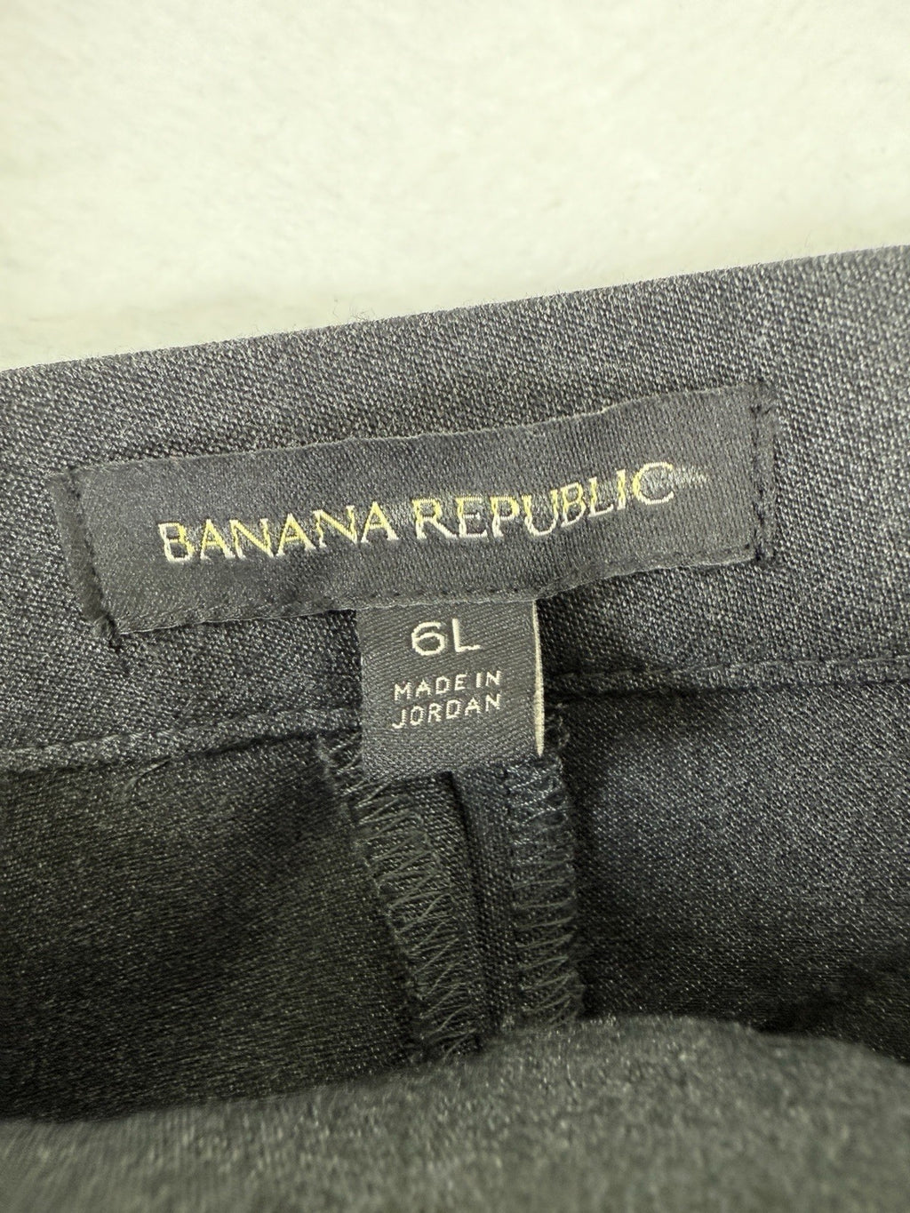 Banana Republic Devon Pants 6 Long Charcoal Gray Women 6L Side Zip