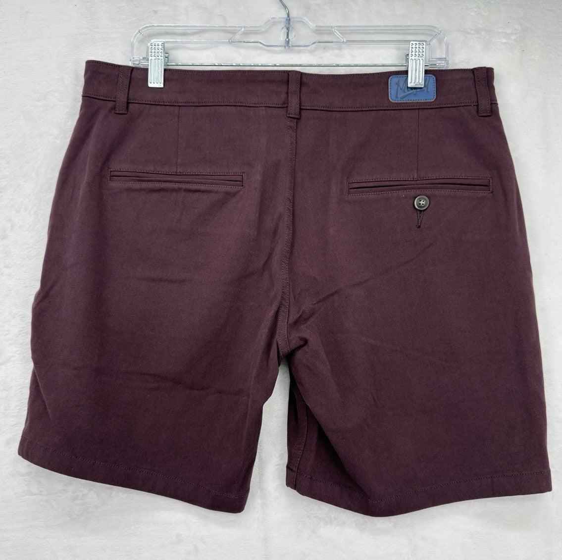 Mugsy Shorts 35 Ports 7” Maroon Chino Mens