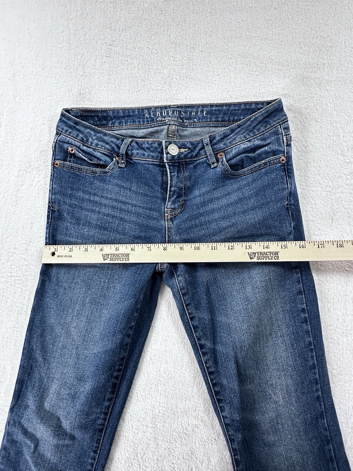 Aeropostale Jeans Size 2 Skinny Womens Medium Wash Blue