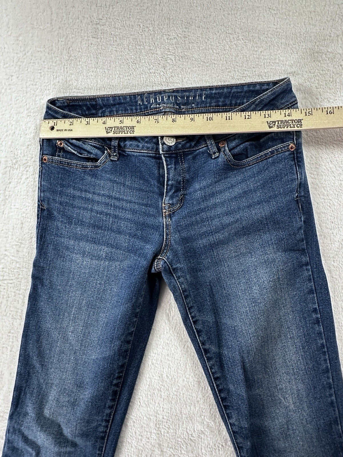 Aeropostale Jeans Size 2 Skinny Womens Medium Wash Blue