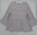 Habitat Clothes To Live In Top Medium Pink Bell Sleeve Artsy Lagenlook Womens