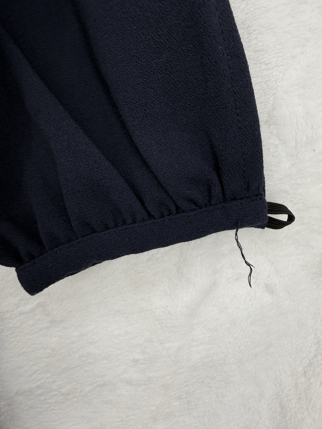 ASOS Mini Dress 4 Navy Blue Long Sleeve Shift Drop Waist Womens NWT