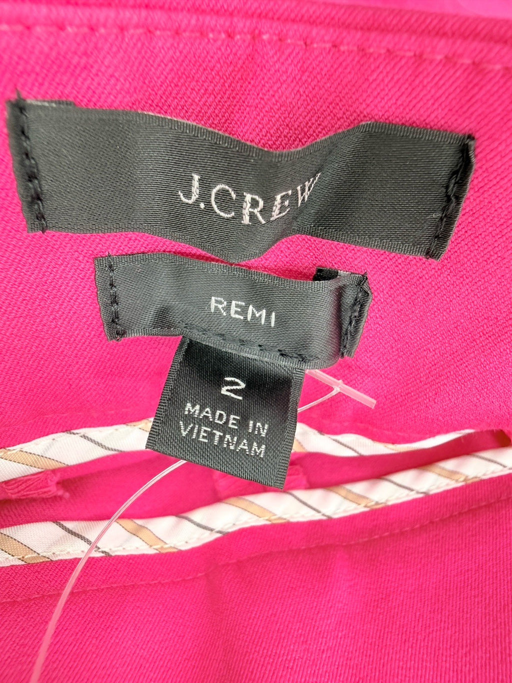 J Crew Remi Pants 2 Hot Pink High Rise Womens Cotton Stretch New NWT