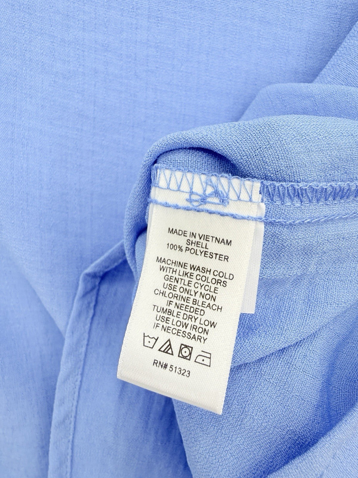 Cece Top Medium Short Sleeve Blue Blouse Womens