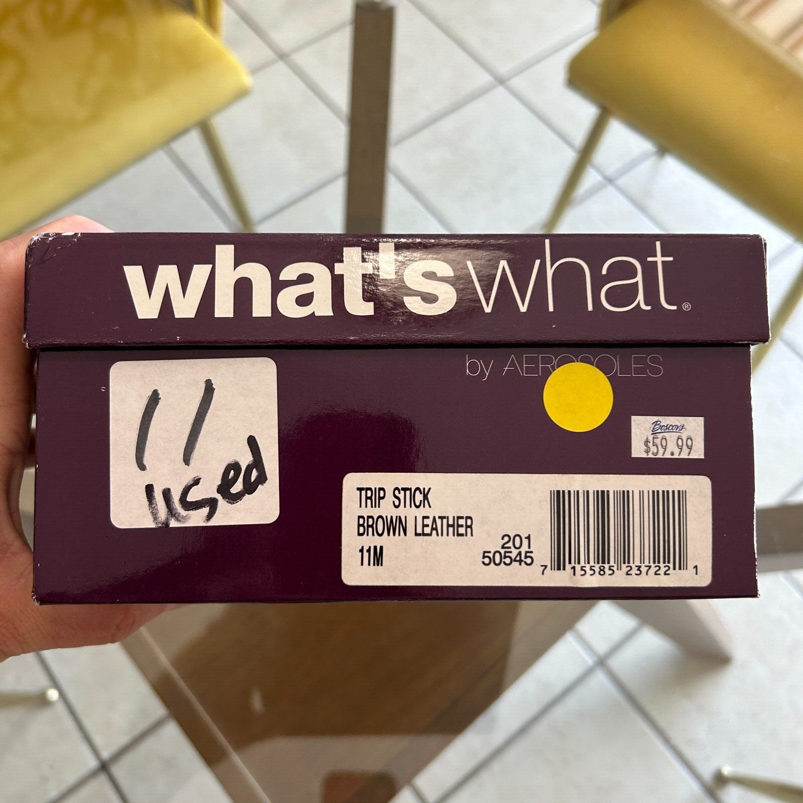 Aerosoles Women's 11 Brown Leather Block Heels Loafers Shoes Square Toe