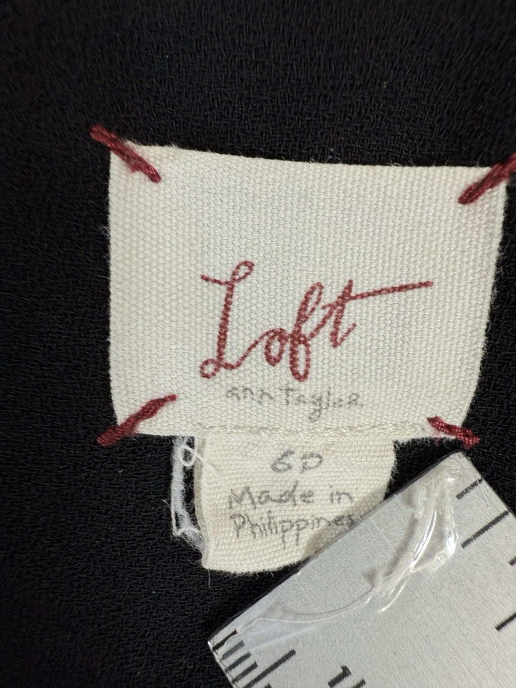 Ann Taylor LOFT Blazer 6 Petite Black 6P Open Front Jacket Women