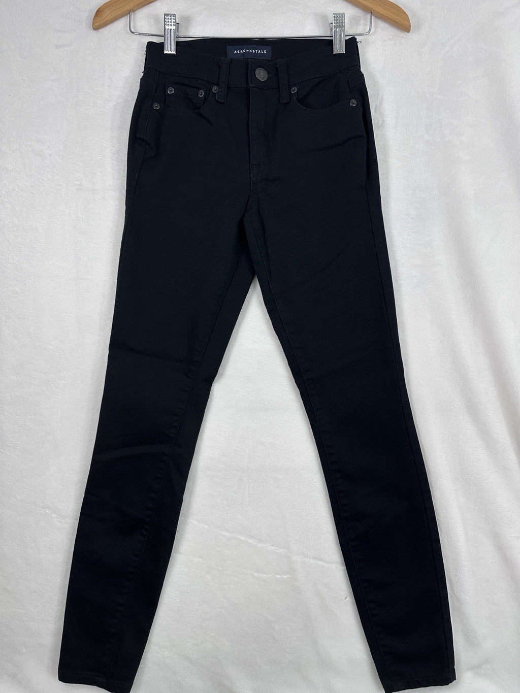 Aeropostale 00 Super High Rise Jegging Black Jeans  Womens