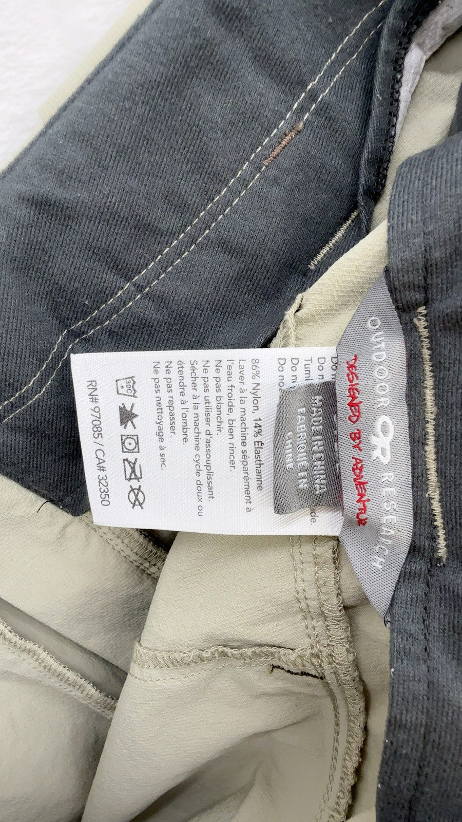 Outdoor Research Ferrosi Pants 36x31 Mens Khaki Nylon Stretch Hiking Gorpcore