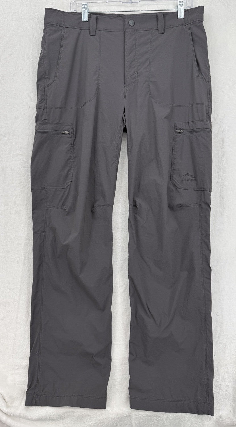 LL Bean Cresta Pants 35x32 Mens Hiking Water Resistant Utility Cargo Nylon
