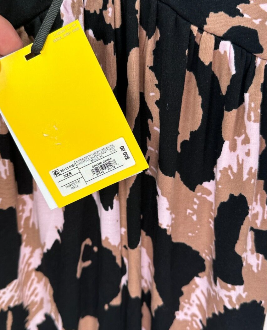 DVF Target XXS Halter Leopard Neutral Jumpsuit Diane von Furstenberg NWT
