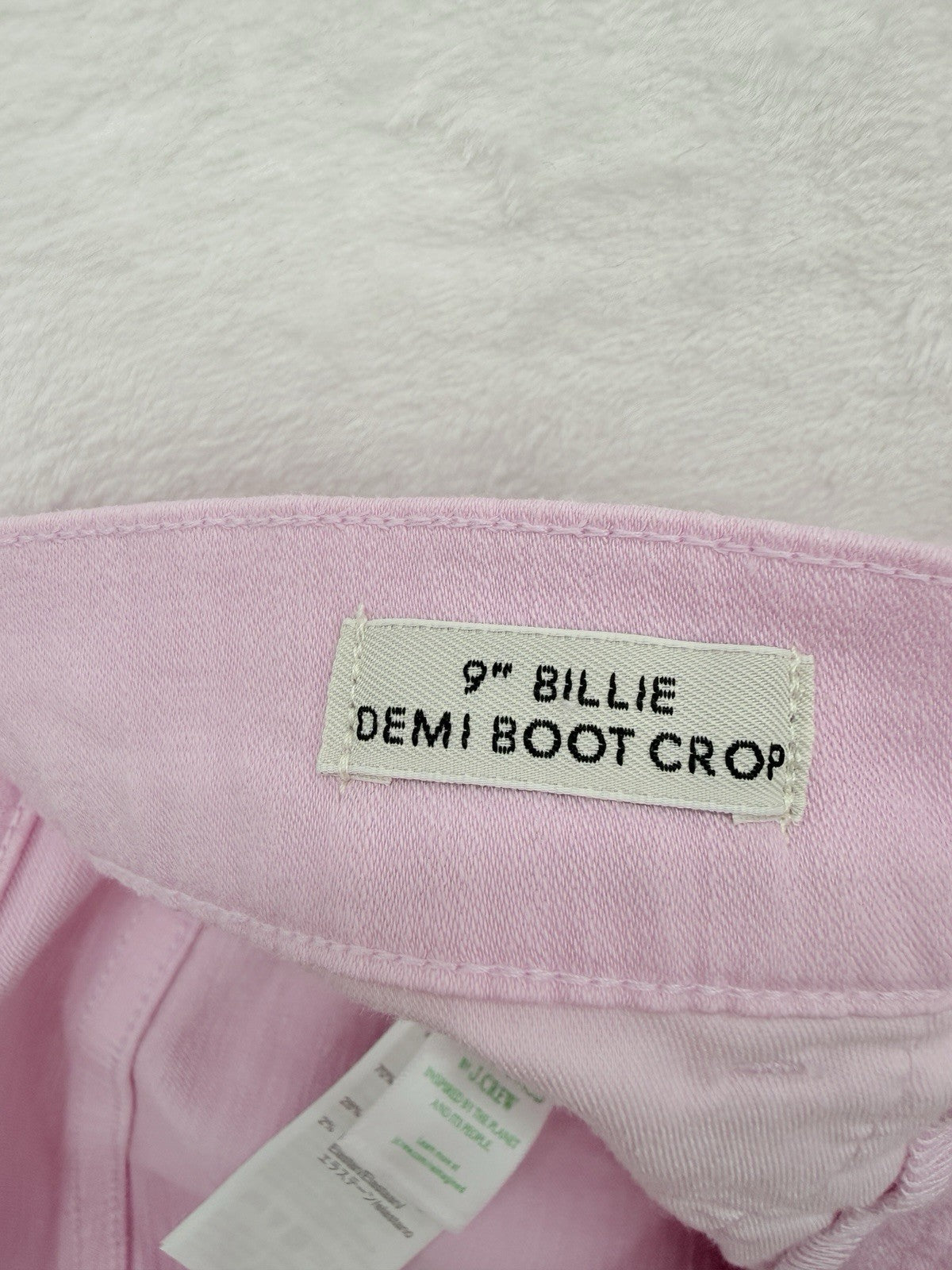 J Crew Billie 9” Demi Boot Crop Jeans 25 Lavender Pink Denim Womens New NWT