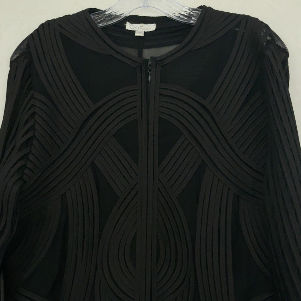 Obstinee Jacket 14 Womens Black Vintage Sheer Whimsigoth Gothic Chic