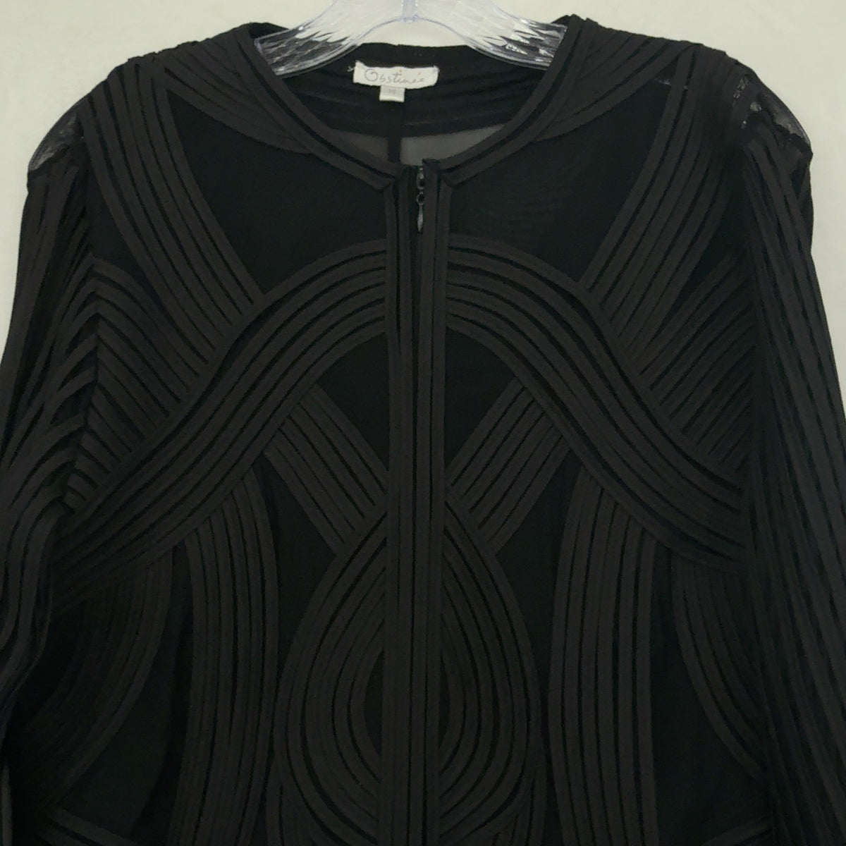 Obstinee Jacket 14 Womens Black Vintage Sheer Whimsigoth Gothic Chic