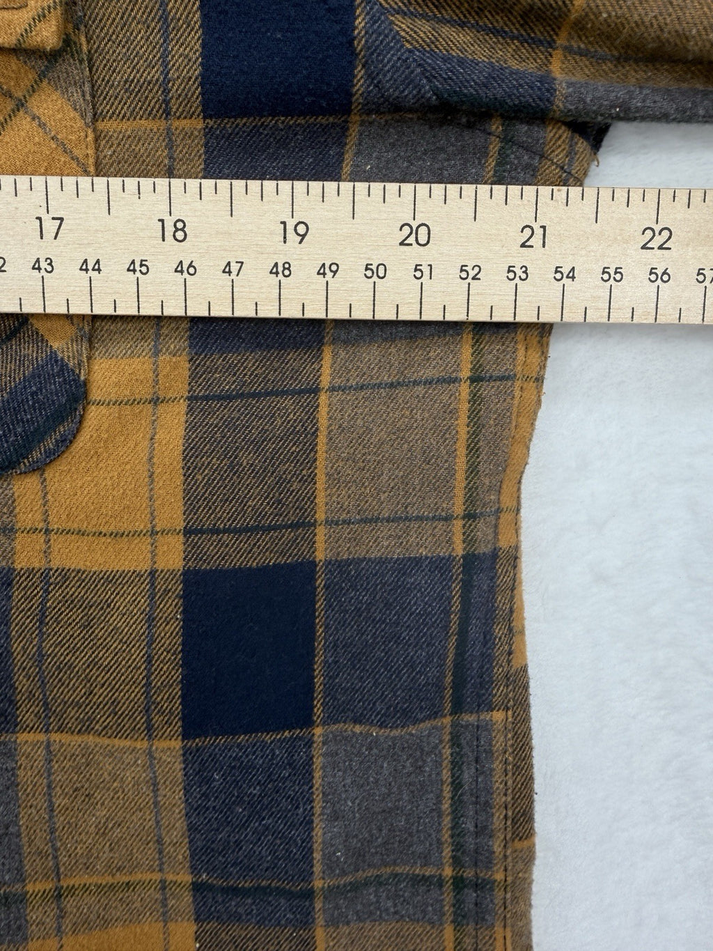 MBX Premium Goods Flannel Shirt Medium Mens Long Sleeve Plaid Button Up