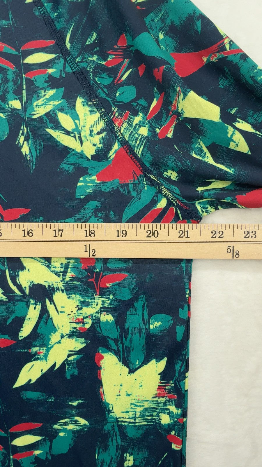 Reel Life XL Long Sleeve Performance UV Shirt XL Womens Top Fishing Green Print