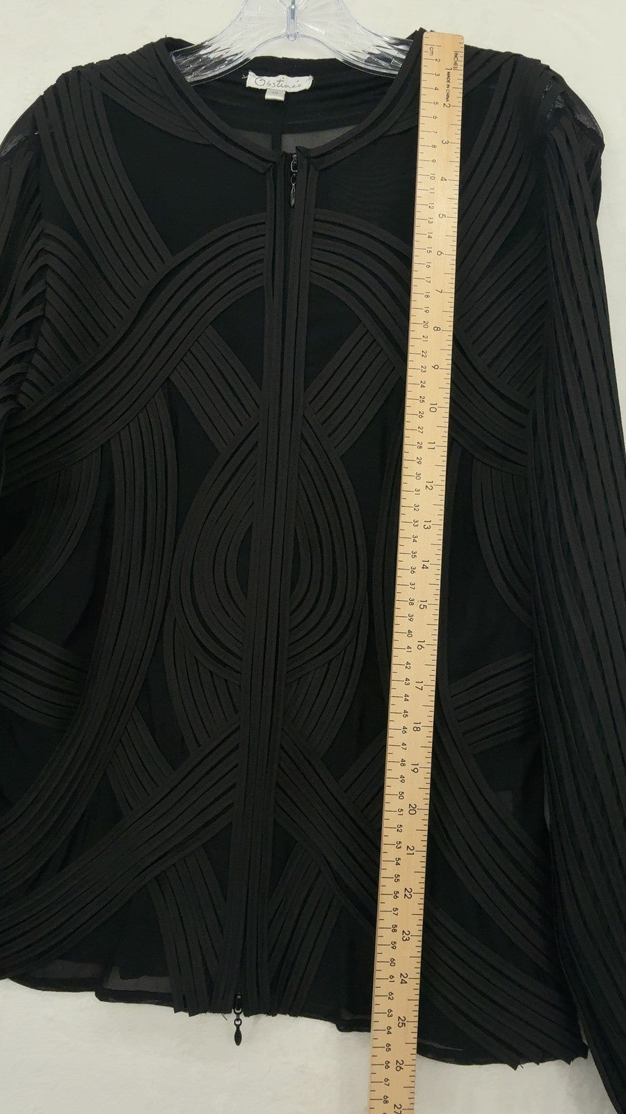Obstinee Jacket 14 Womens Black Vintage Sheer Whimsigoth Gothic Chic