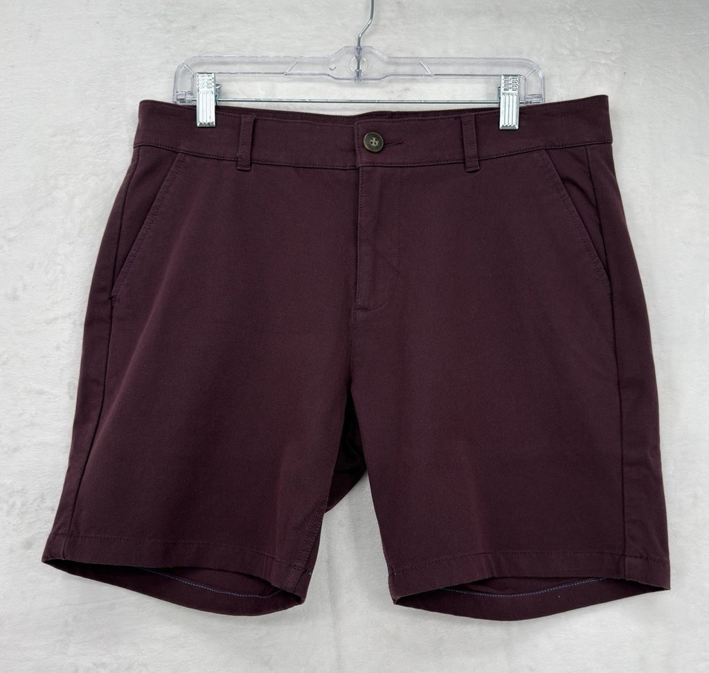 Mugsy Shorts 34 Ports 7” Maroon Chino Mens
