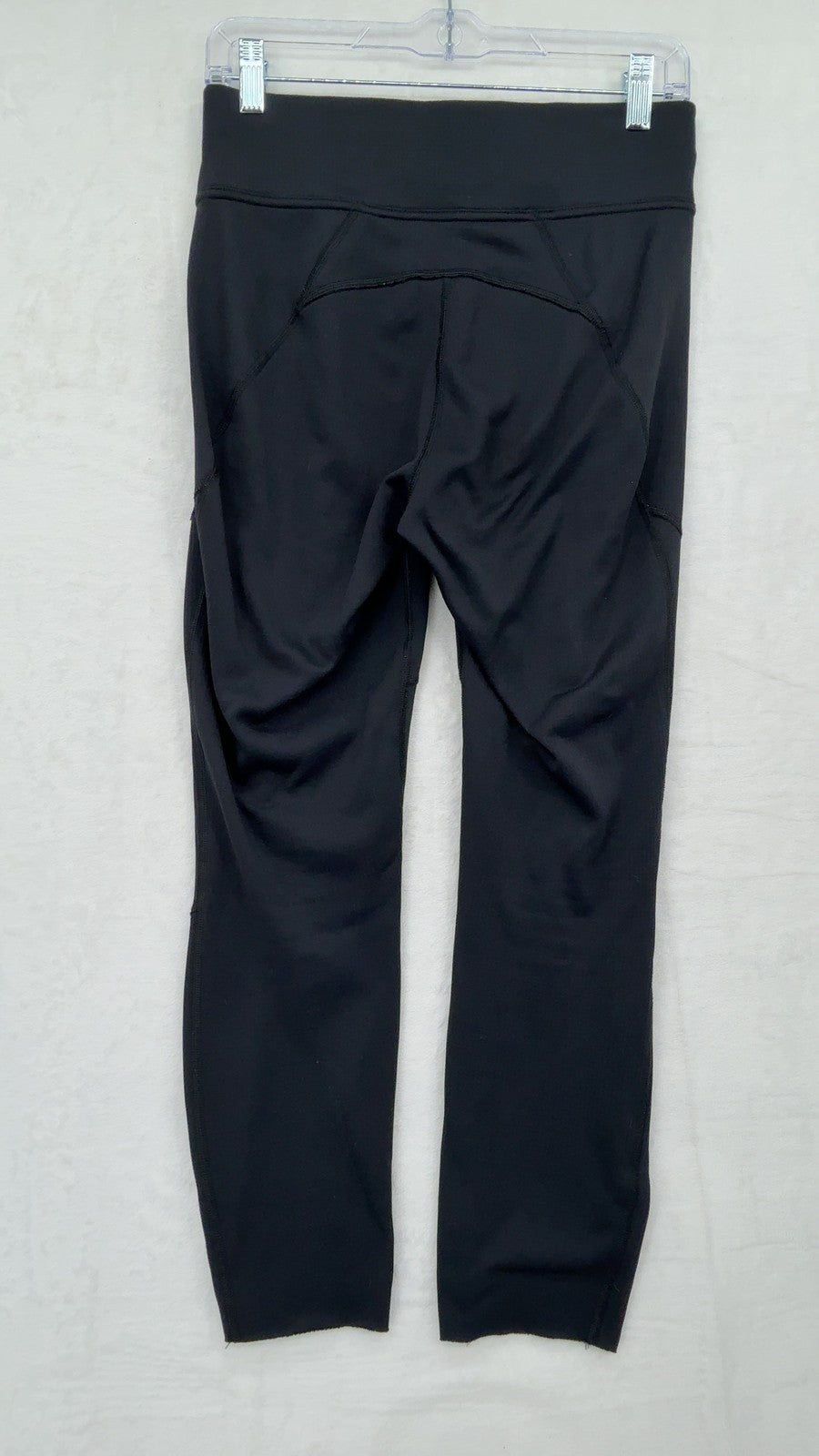 LL Bean Leggings Small Womens Black Fleece Backed Lined Warm Winter