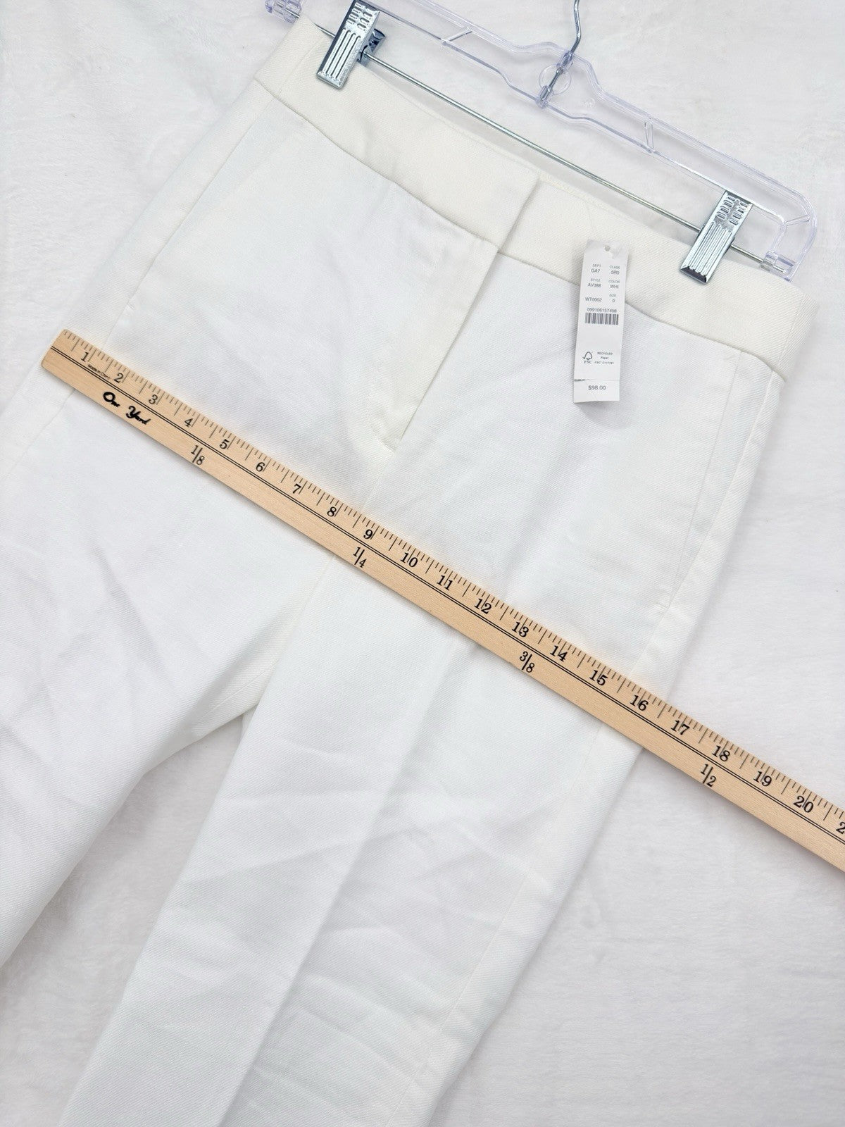 J Crew Hayden Kickout Crop Pants 0 Womens Stretch Linen White New NWT