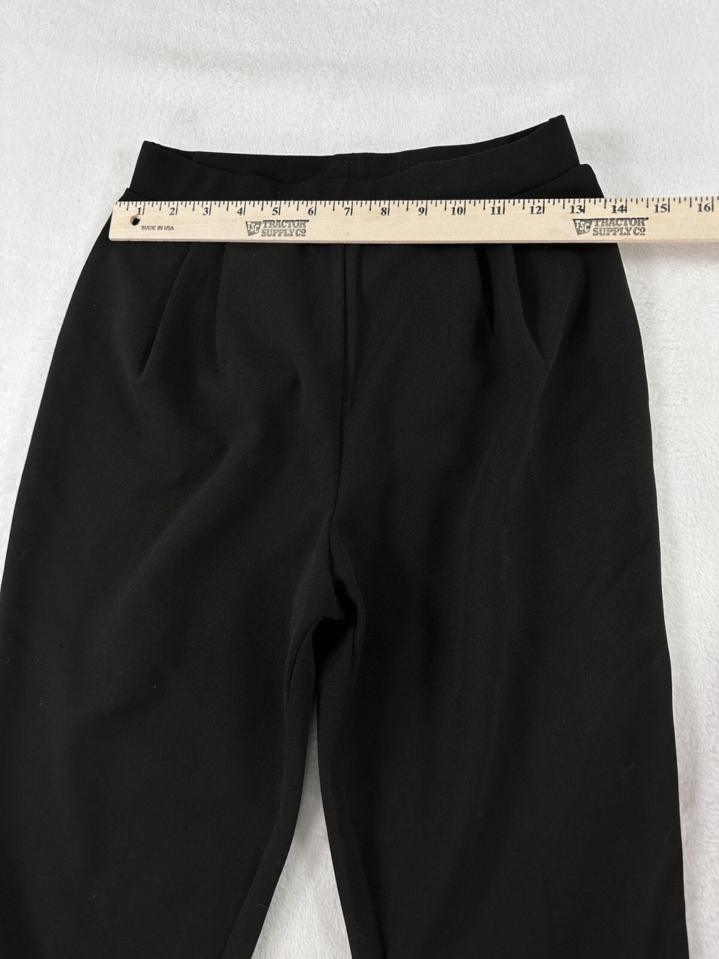 ASOS High Waisted Pleated Pull On Pants Black Size 4 Petite Womens