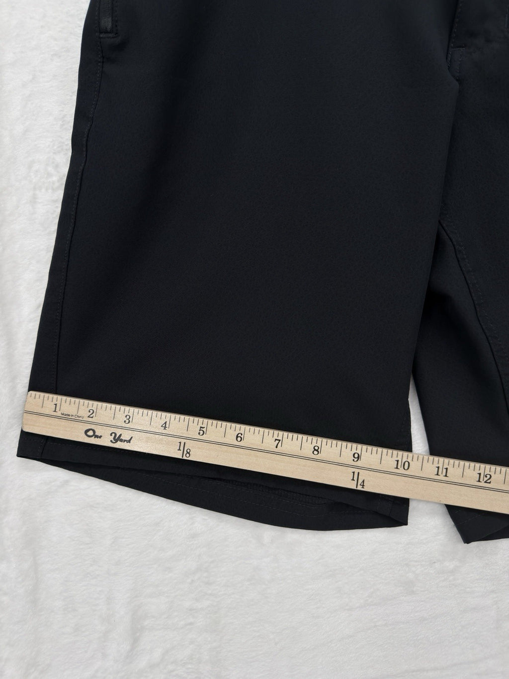 Hurley Men's Trek Hybrid Shorts 30 Black 9.5” Water Repellent Hiking