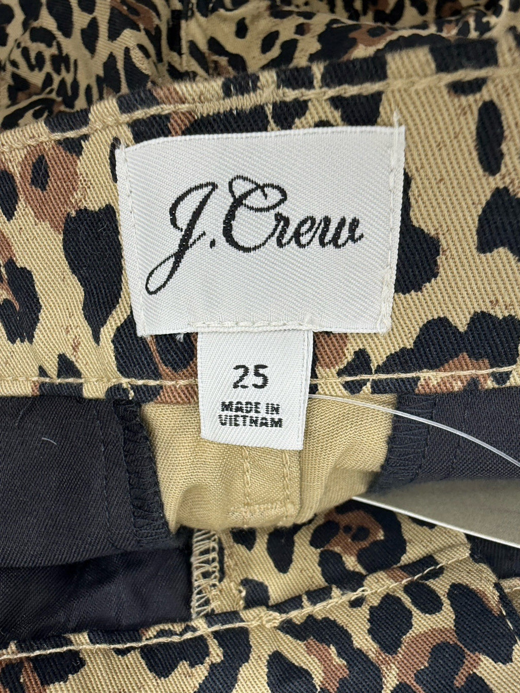 J Crew Kickout Crop Pants 25 Womens Leopard Print High Rise New NWT