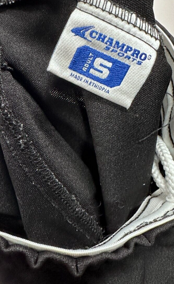 Champro Baseball Knickers Small Adult Mens Black Elastic Waist Bottom