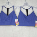 BalTogs Bra Top Medium Womens Dance Dancewear Blue Bal Togs Sports Lot 2 New NWT