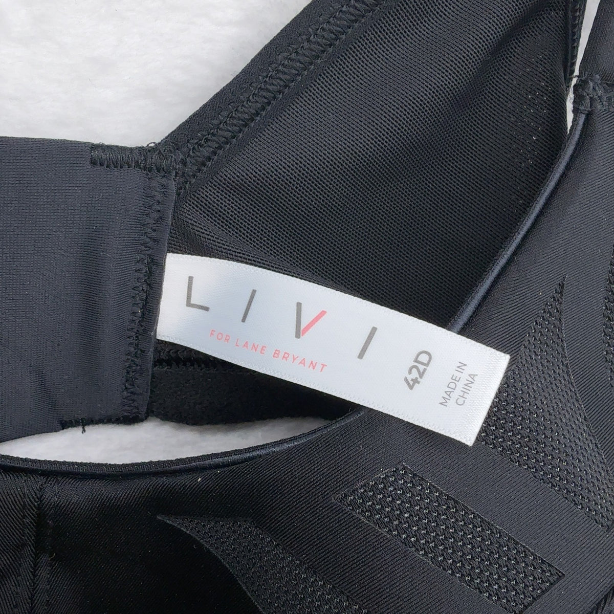 LIVI Max Support Underwire Sports Bra 42D Full Coverage Lane Bryant Womens
