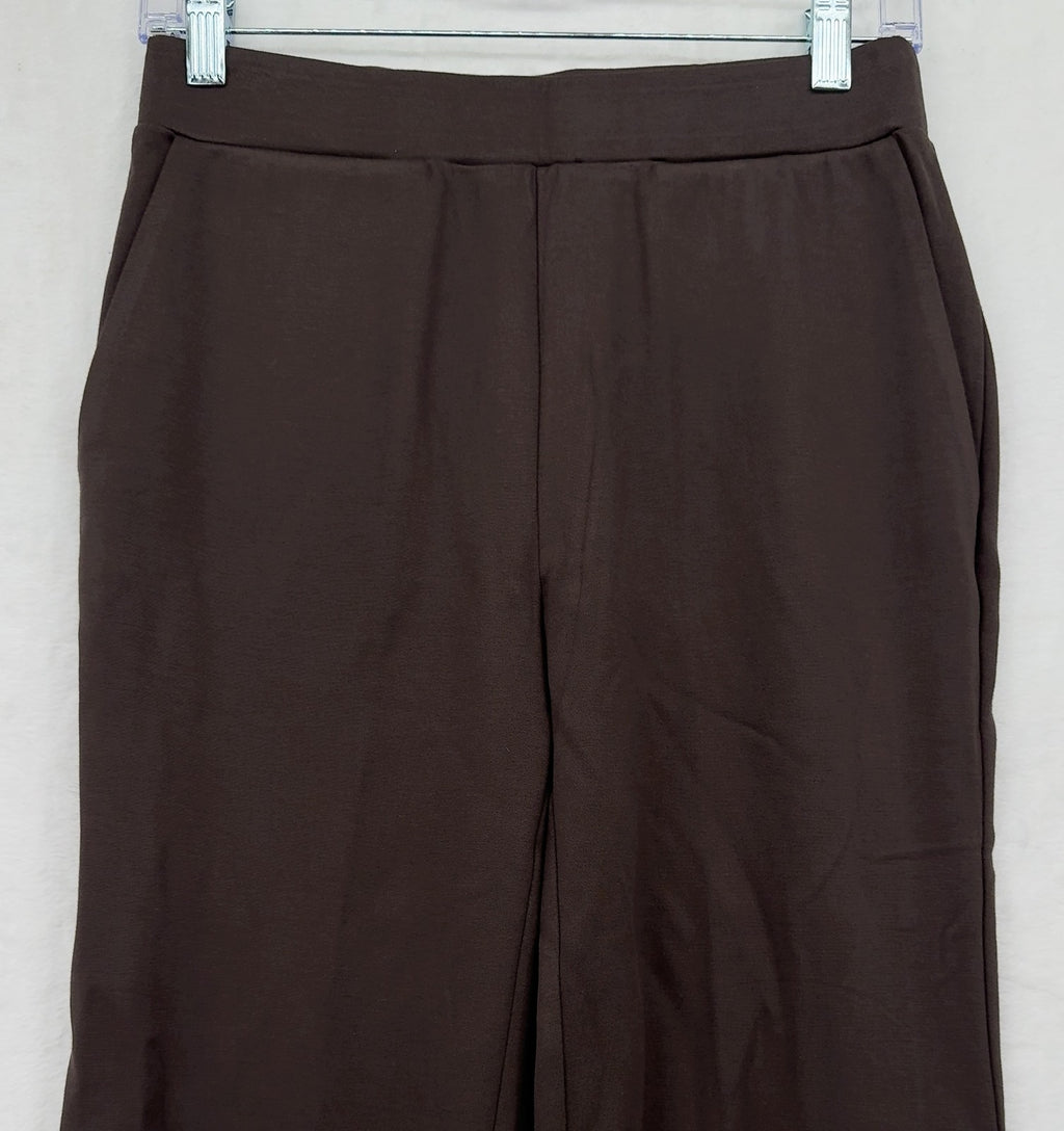Marla Wynne Layers Pull On Pants Small Womens Brown Knit
