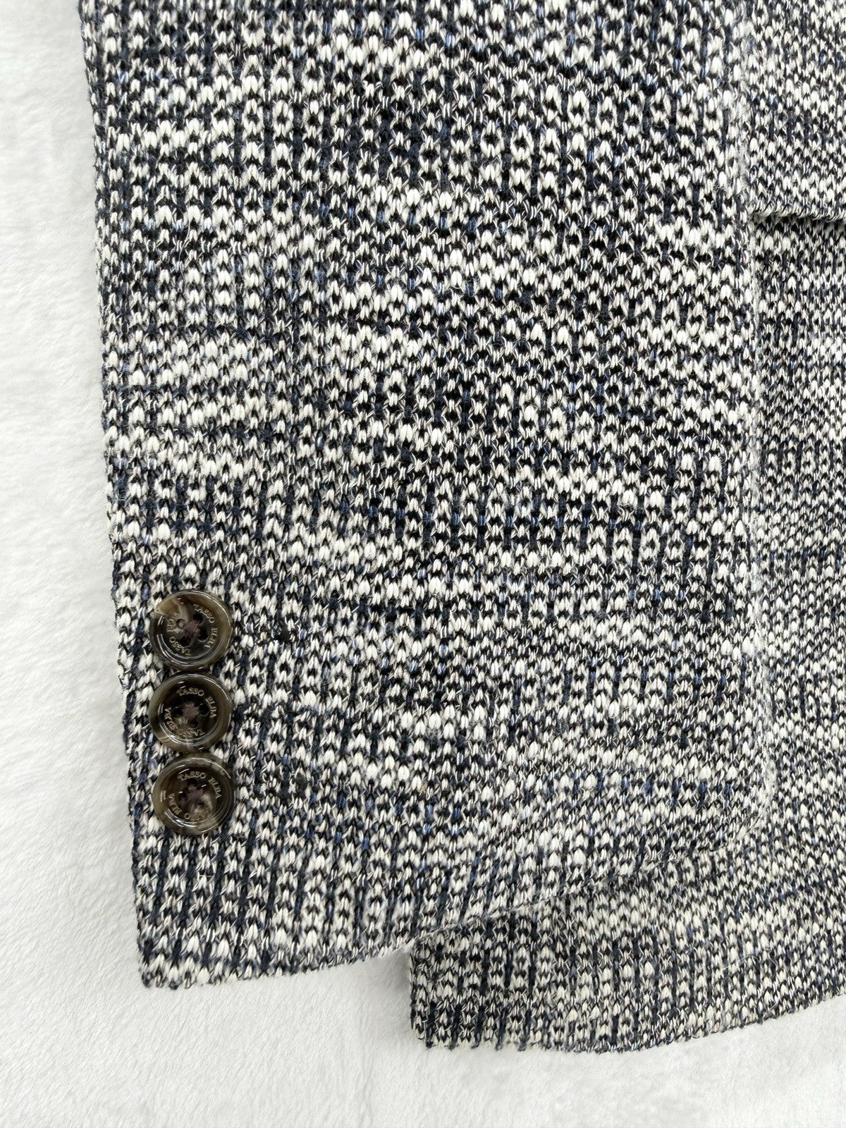 Tasso Elba XL Men's Classic Fit Knit Blazer Sport Coat Gray Blue Jacket
