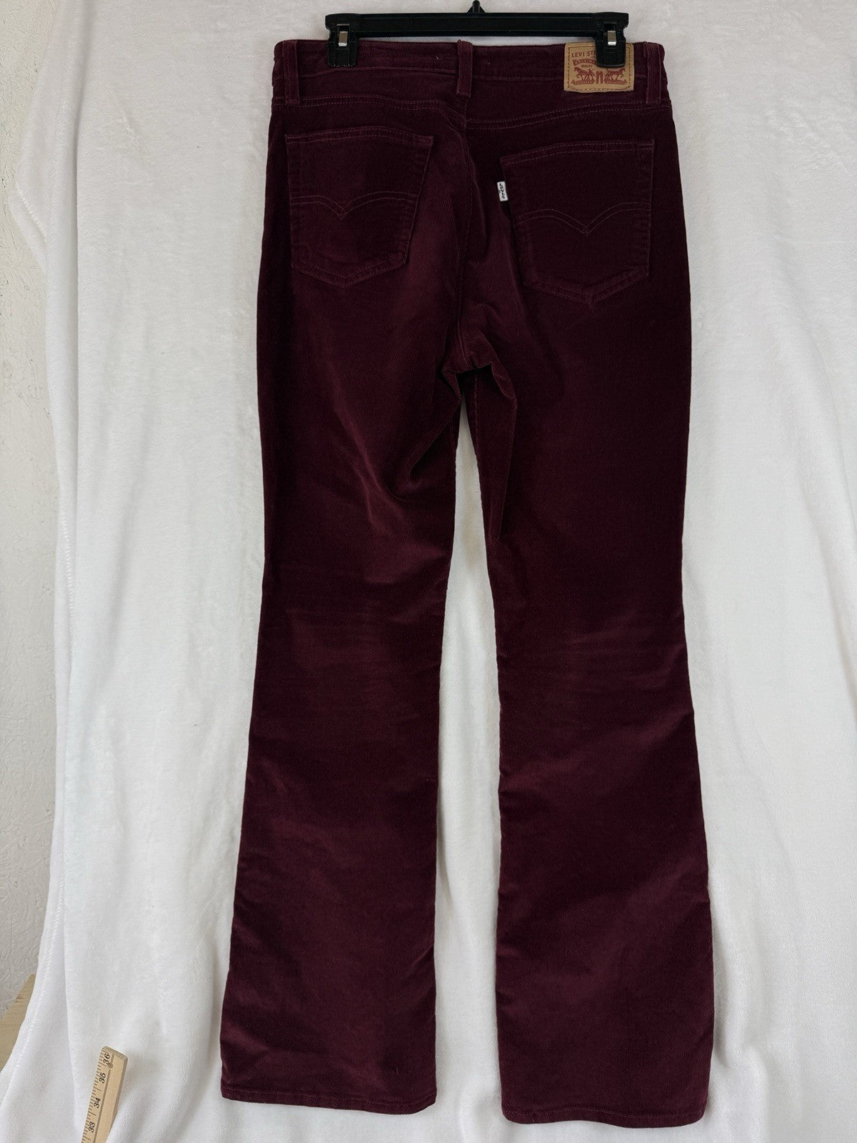 Levis 725 High Rise Bootcut 29 Corduroys Pants Jeans Womens Burgundy Red Levi’s