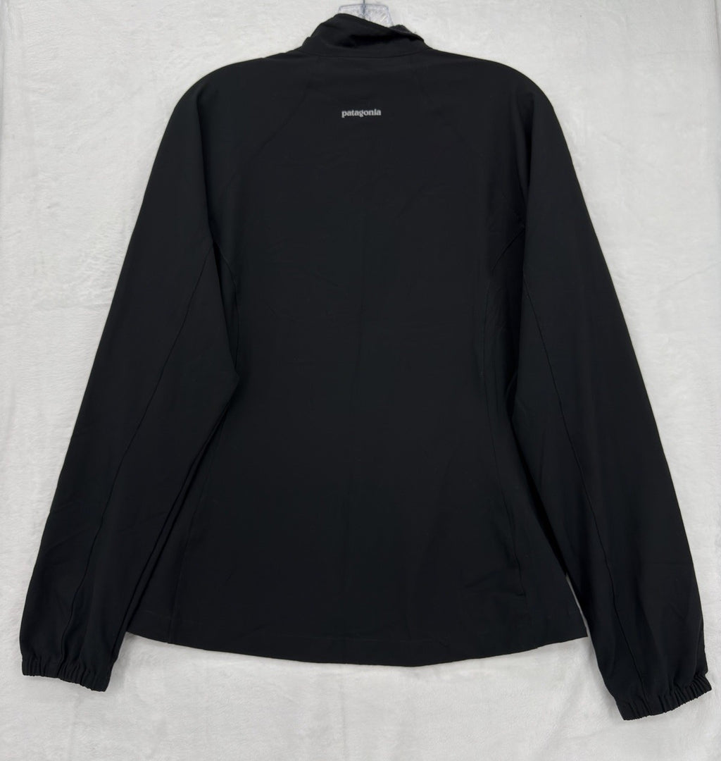 Patagonia Womens Medium Jacket Soft Shell Adze Full Zip Jacket Windproof Black