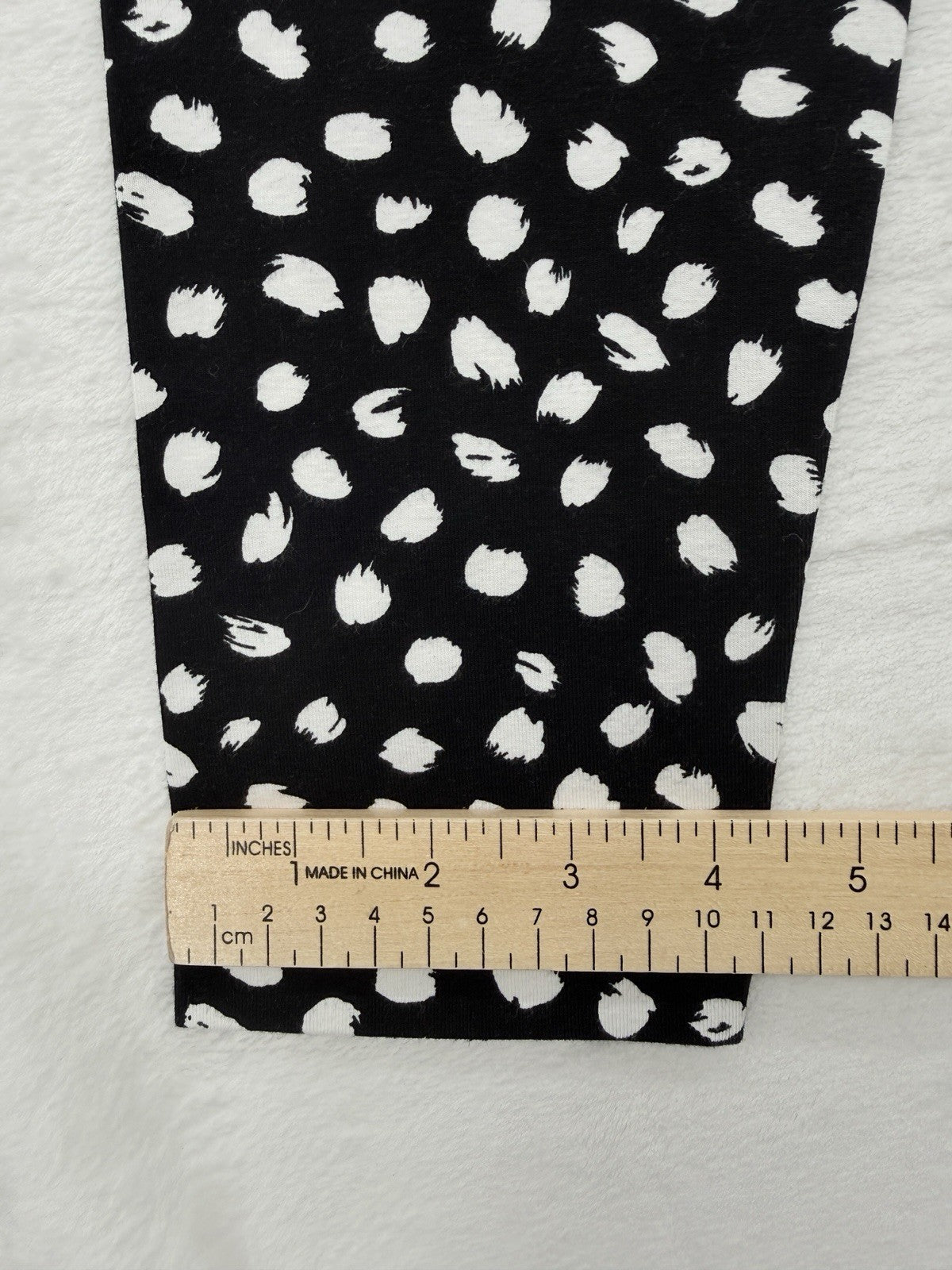 J Crew Everyday Leggings Small Black White Polka Dot Full Length Womens New NWT