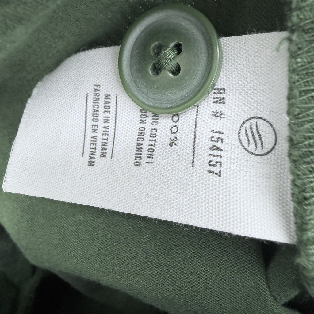 United By Blue Impact Collection XS Women Organic Cotton Green Romper Shorts New