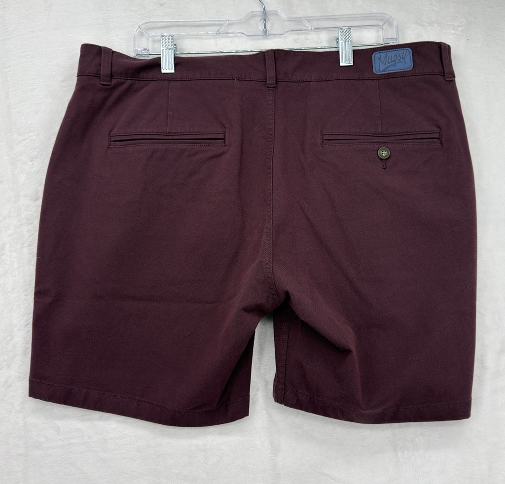 Mugsy Shorts 38 Ports 7” Maroon Chino Mens