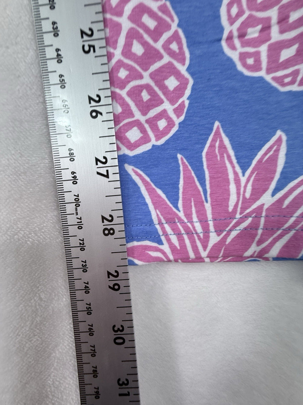 AnaClare Pants XS Athena Knit Legging Pink Blue Pineapple Pocket Ana Clare Clair