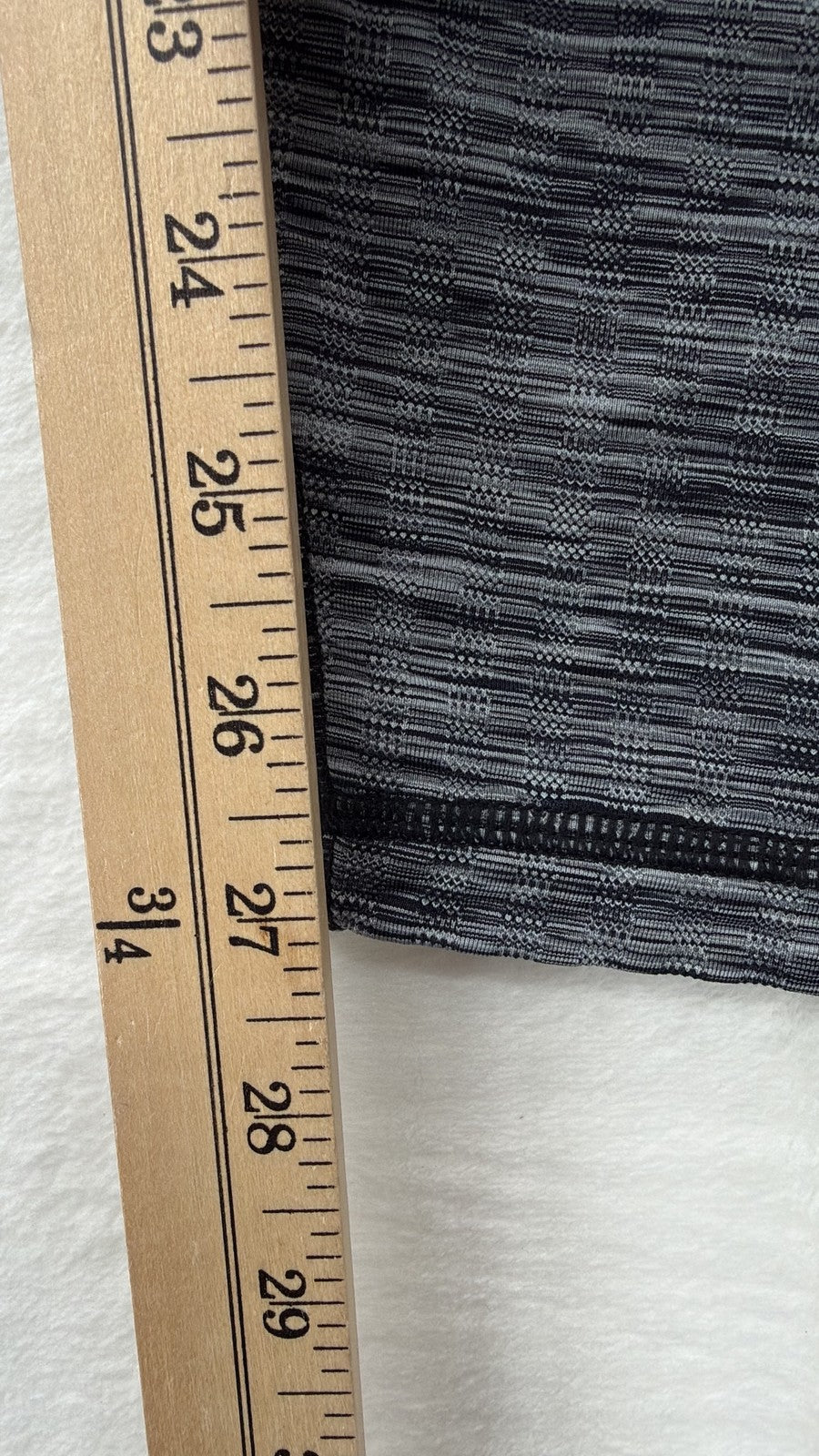 Duluth Trading Co. Base Layer Leggings Large Womens Gray Black Space Dye